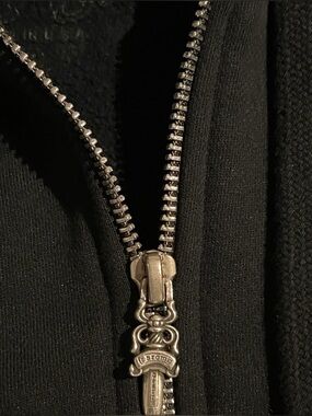 black , chrome heart hoodie , size L